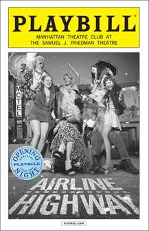 Airline Highway Limited Edition Official Opening Night Playbill 